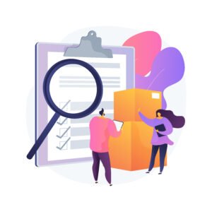product quality control abstract concept vector illustration.